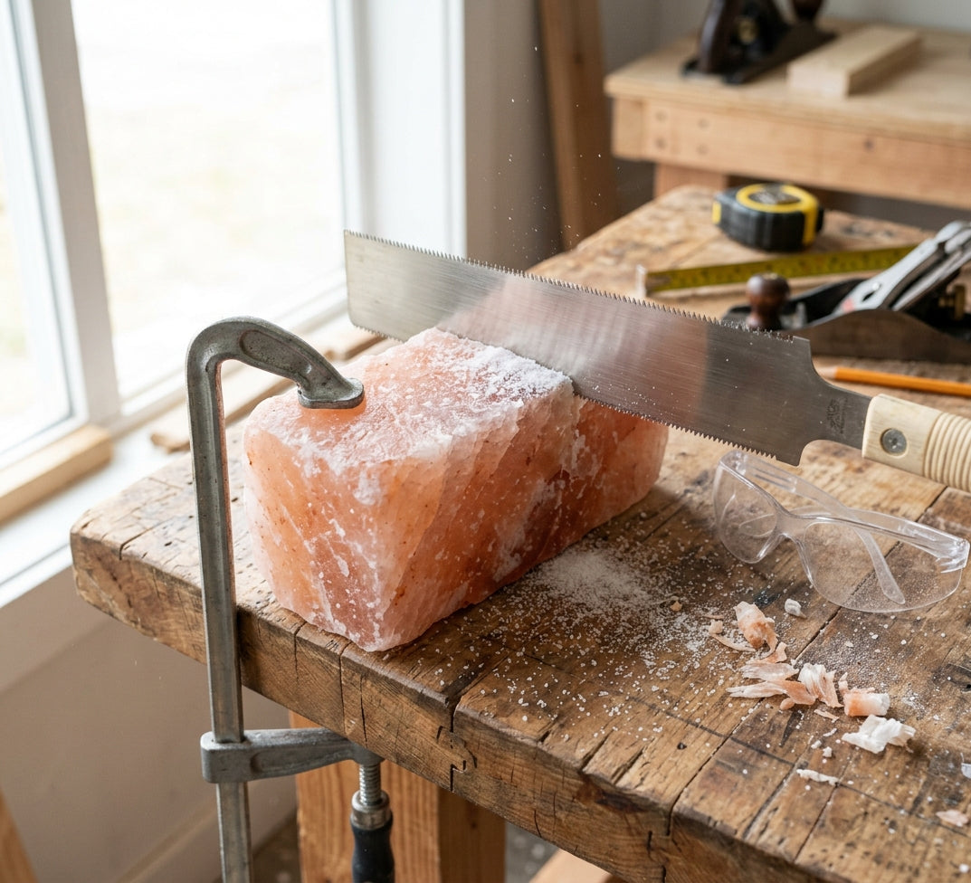 How to Cut Himalayan Salt Bricks