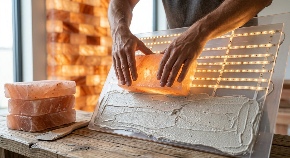 How to Mount Salt Bricks on a Wall