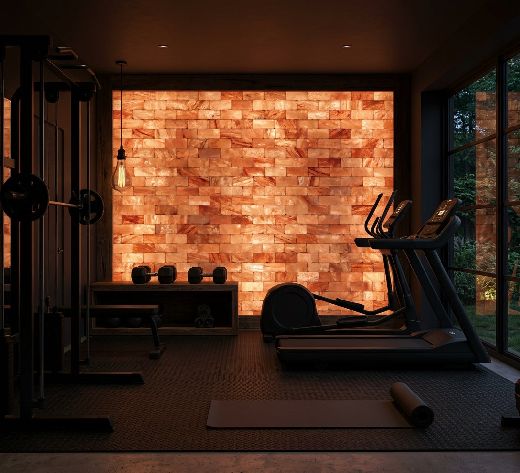 Salt Brick Wall for Home Gym