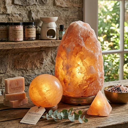 Himalayan Salt Lamp (40–60kg) – Natural Shape Luxury Statement Piece | NaturalSaltCo
