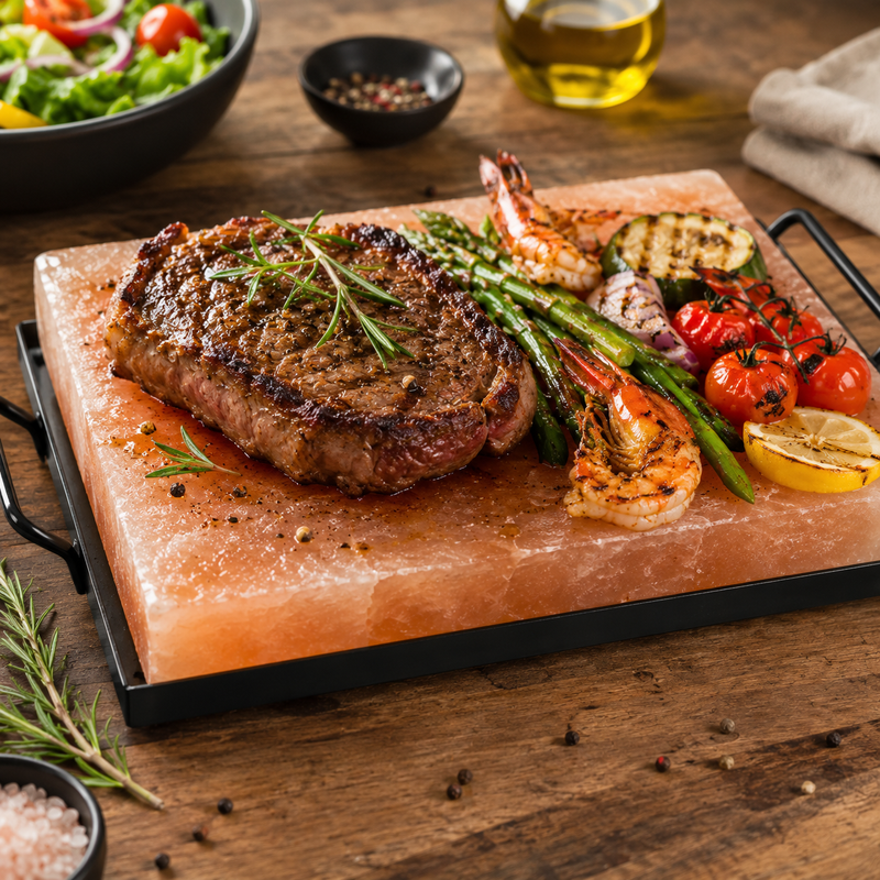 Himalayan Salt Cooking Plate – Single Block for Grilling, Searing & Serving