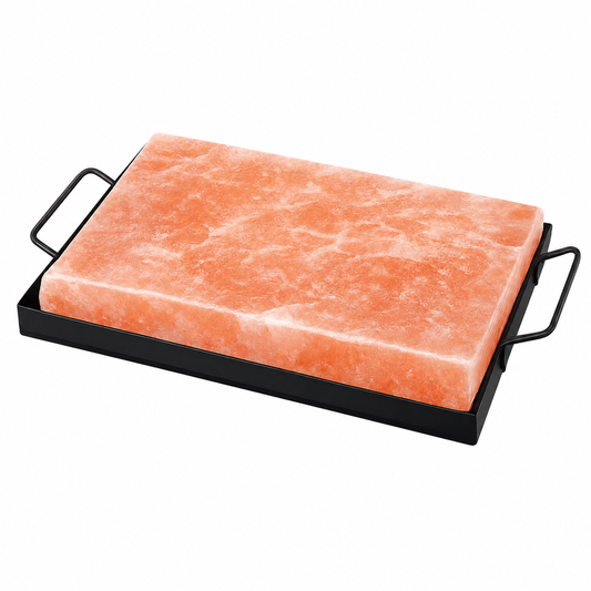 Himalayan Salt Cooking Plate  12″ (L) × 8″ (W) × 1.5″ (H) – For Grilling, Searing & Serving