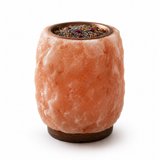 Himalayan Salt Lamp Diffuser 15–20 lbs – Large Pink Salt Bowl Aroma Lamp