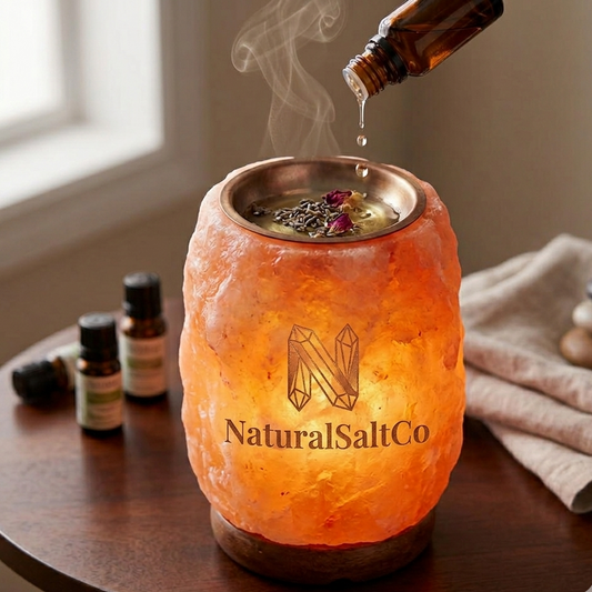 Himalayan Aroma Pink Salt Lamp (9–11kg) – Natural Shape Warm Glow Wellness Lamp | NaturalSaltCo