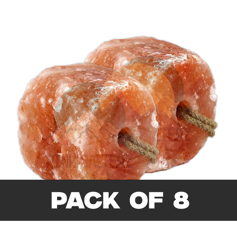 Himalayan Animal Salt Lick Block with Rope – Pack of 8