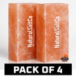 Two blocks of Himalayan salt with 'Natural Salt Co' branding on a white background.