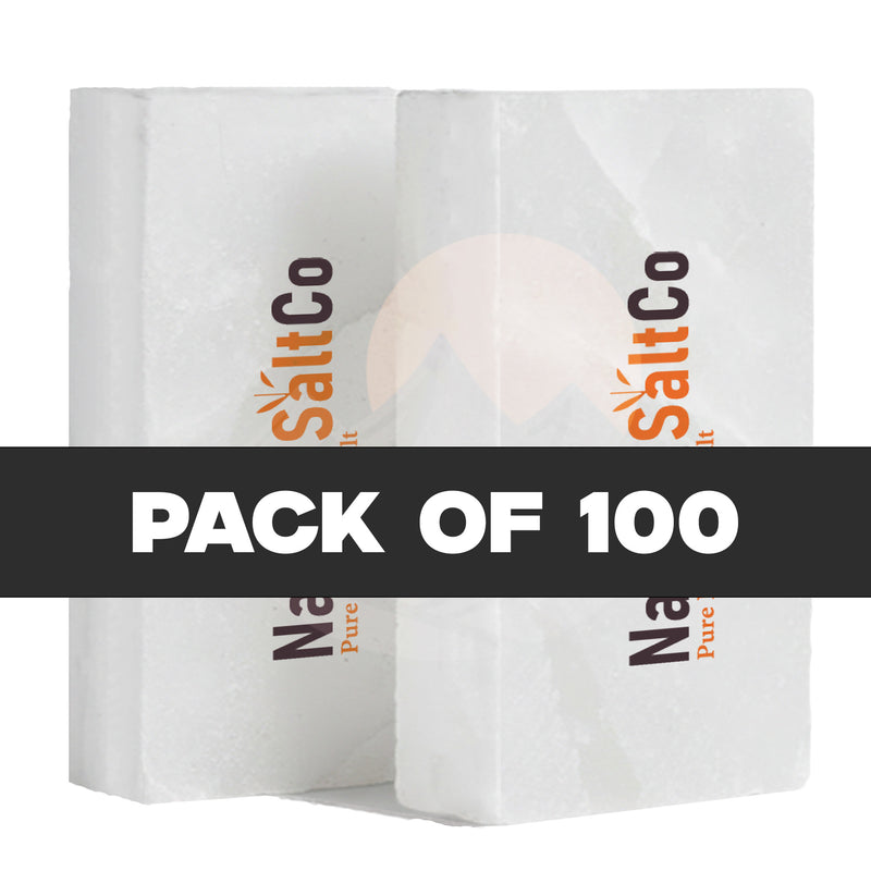Himalayan White Salt Bricks 8" x 4" x 2" - Pack of 100