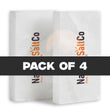 Pack of 4 SaltCo salt packets on a white background