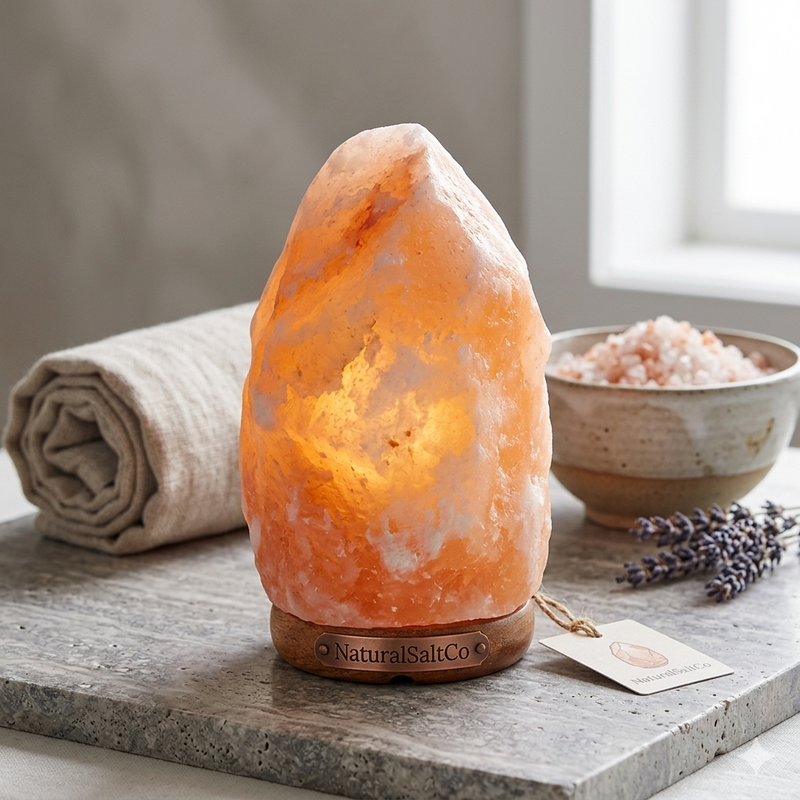 Himalayan Salt Lamp (12–15 lbs) – Huge Natural Pink Rock Salt Statement Lamp