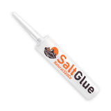 Salt Glue container with logo on a white background