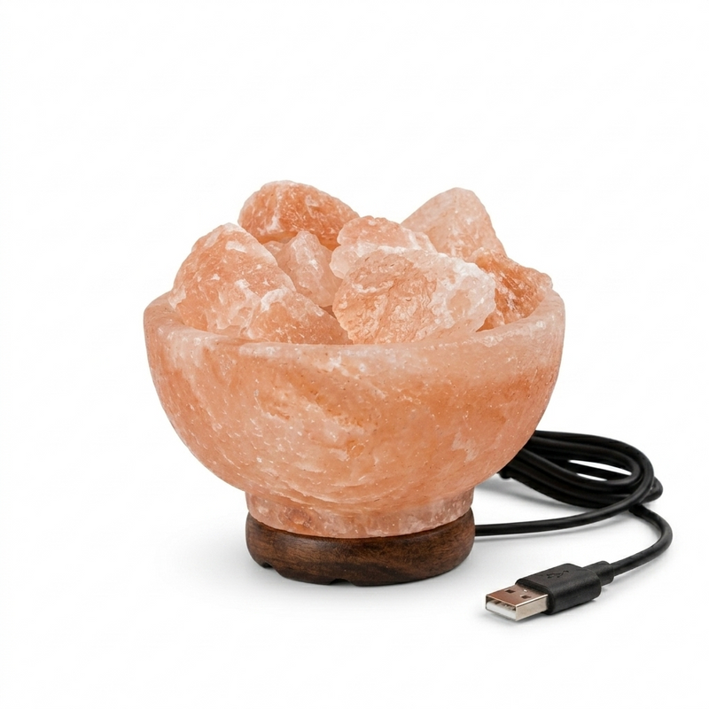 Mini USB Fireball Salt Lamp (5.5lb)