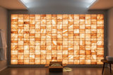 Pink Salt Wall 5×4 ft – 20 Sq Ft Himalayan Salt Bricks Kit with LED Lights & Adhesive