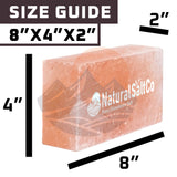 Himalayan Pink Salt Brick 8" x 4" x 2" - Single Brick
