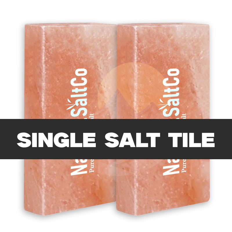 Himalayan Pink Salt Tile 8" x 4" x 1" - Single Tile